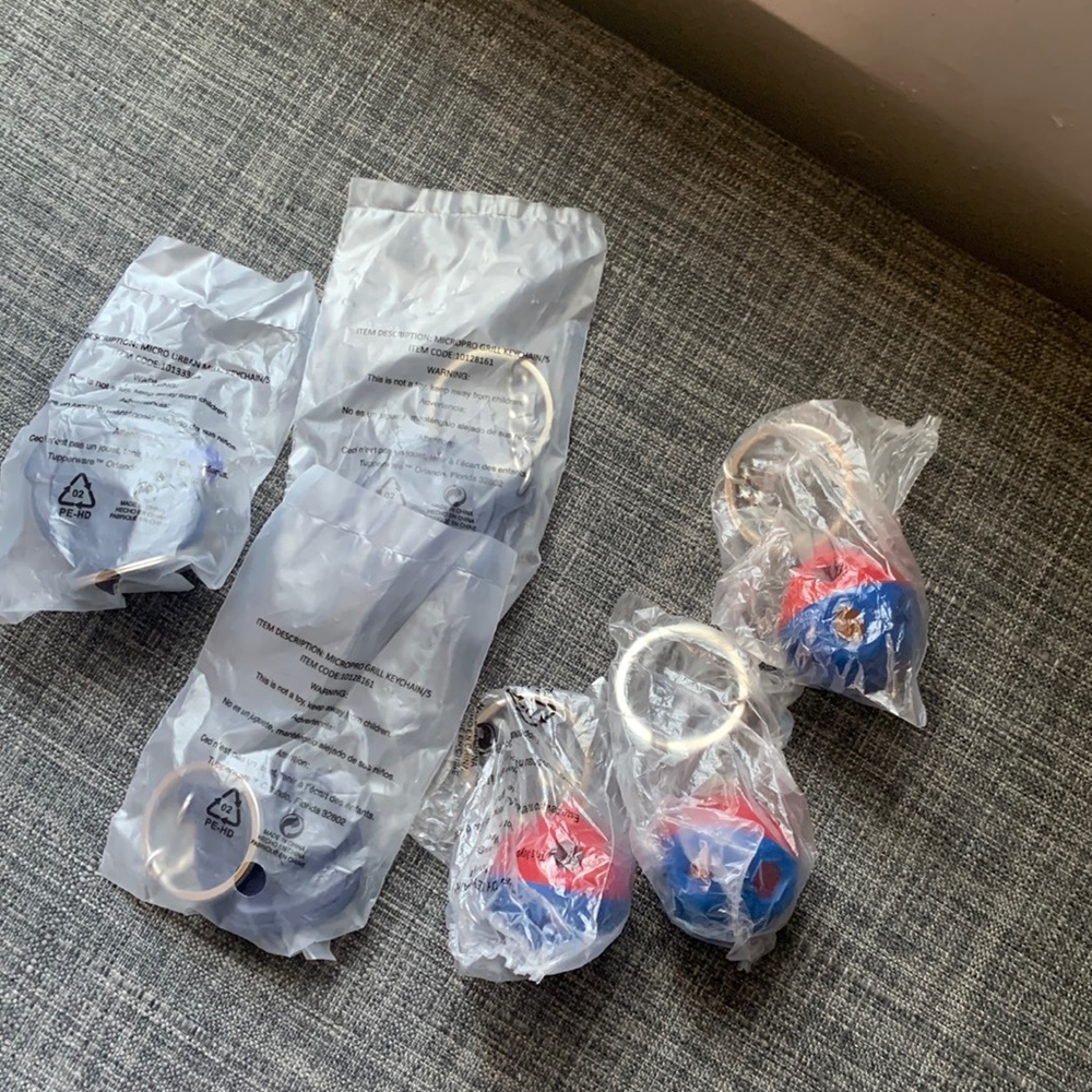 Tupperware Key chains